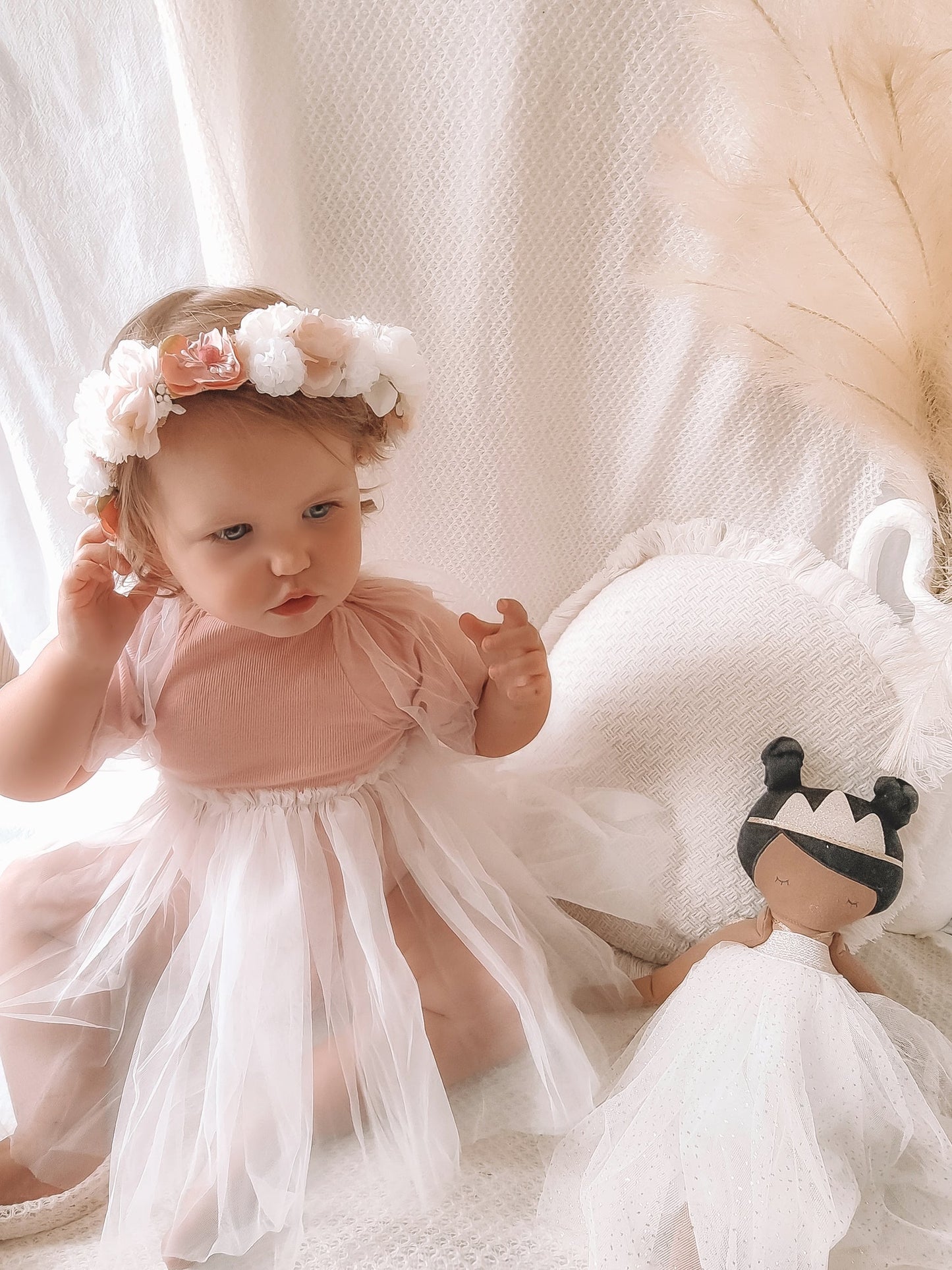 Melody whimsical flower crown