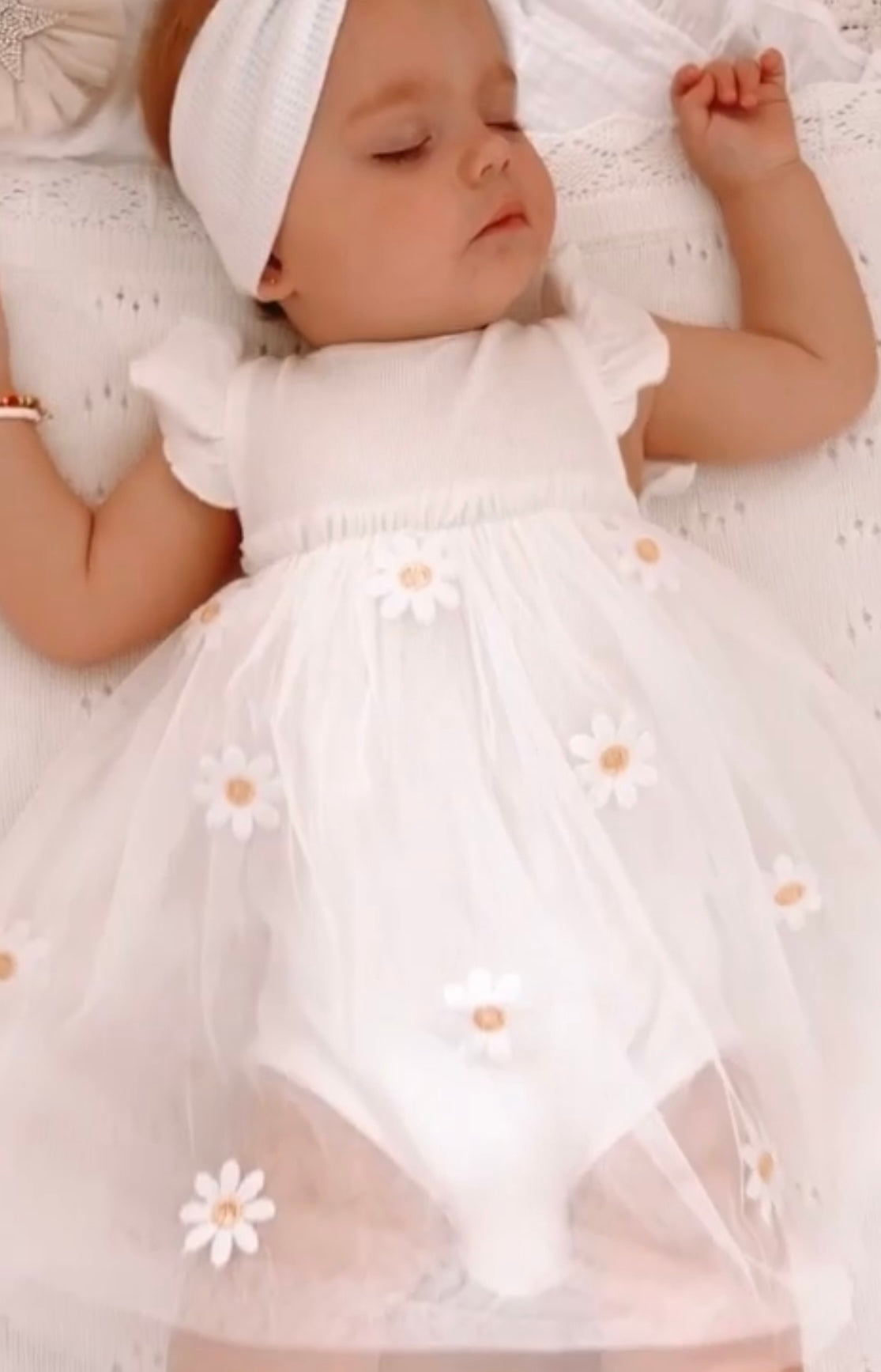 Clementine- Daisy Romper Dress- 🌼Free headband🌼