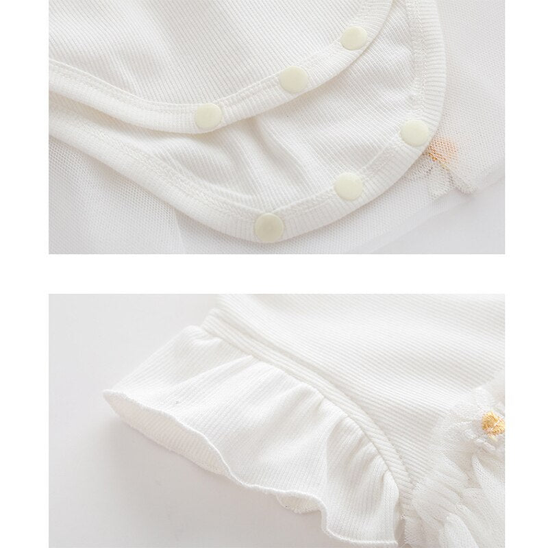 Clementine- Daisy Romper Dress- 🌼Free headband🌼
