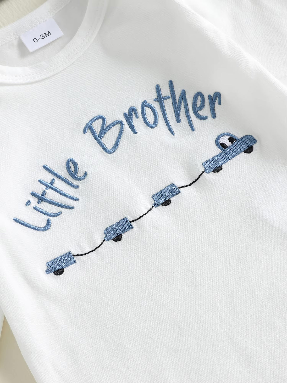 Little Bro 3 pce embroidered cotton Set