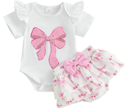 ๐บ๐บ SPECIAL PRICE - Bella Bow Romper Set - limited time