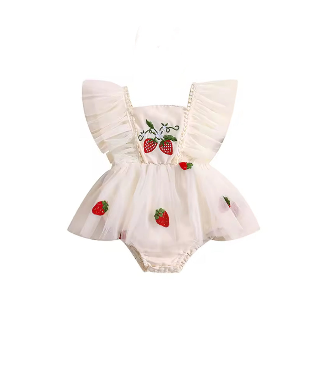 🌺🌺 Special Price- Strawberry ruffles Romper