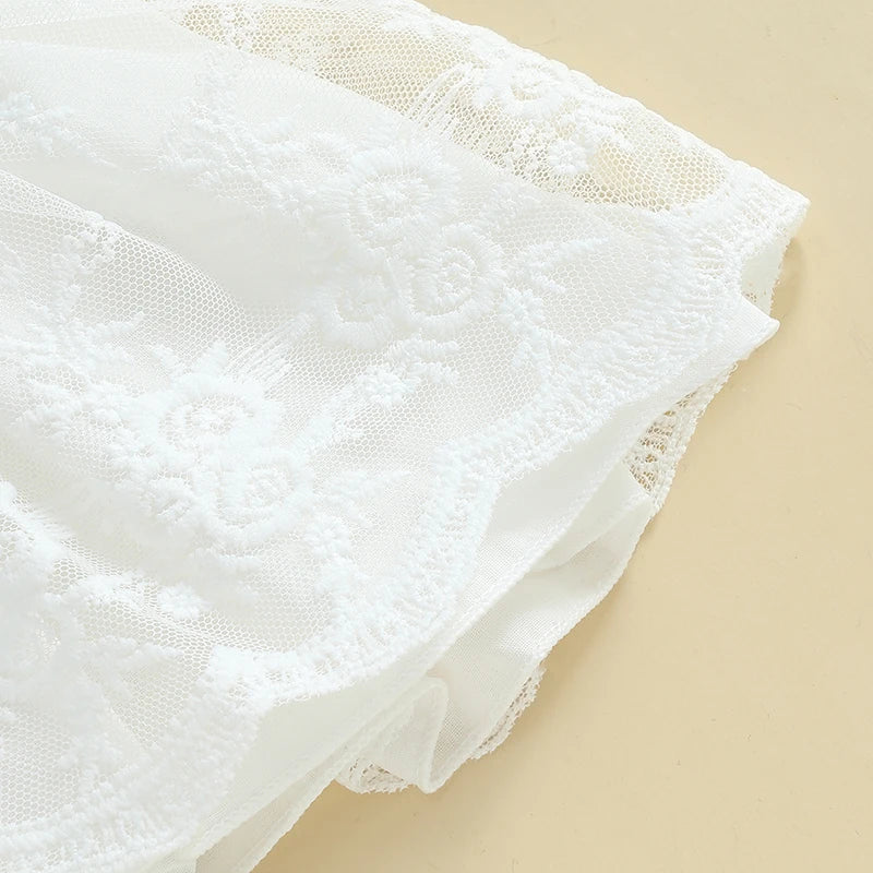 🌺🌺 - Special price- Butterfly embroidered Lace Romper