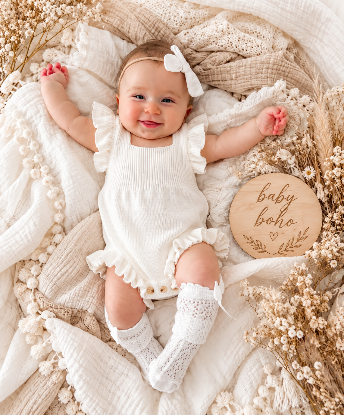 BABY GIRLS CLOTHING - Special Price- Sandy knit Romper