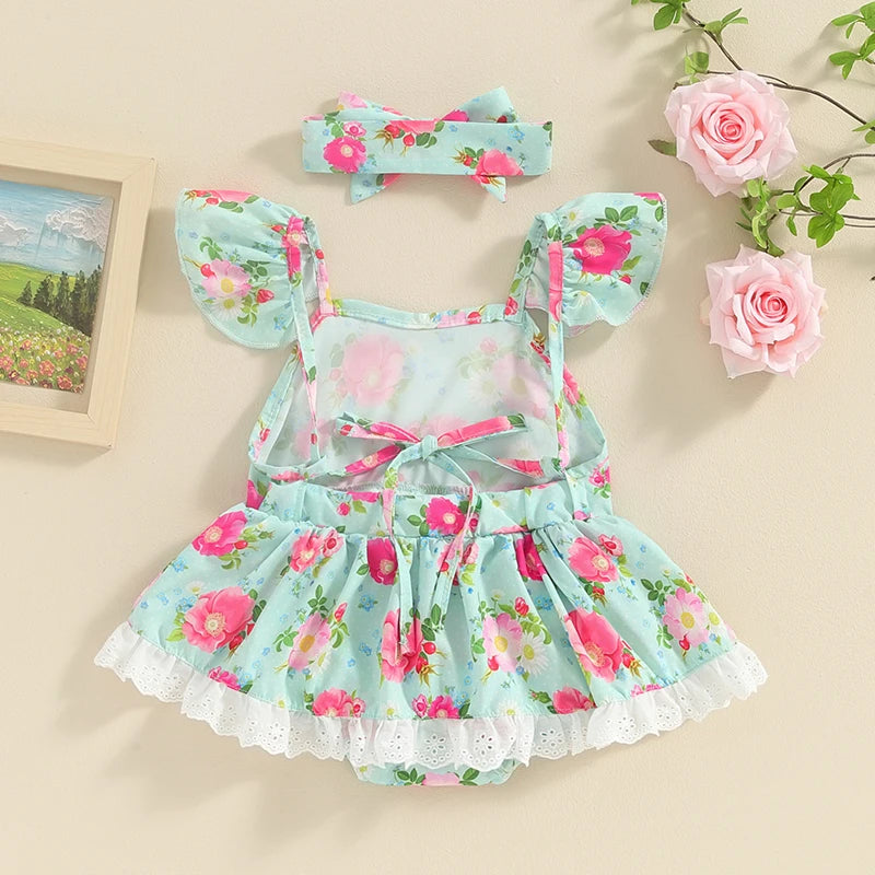 🌸🌸 BABY GIRLS CLOTHING - Special Price- Floral Romper