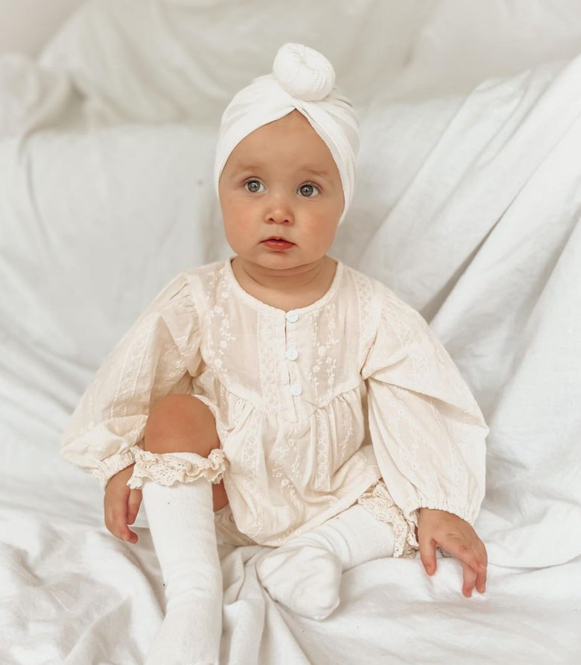 Molly - cotton Romper 💗💗Free Headband