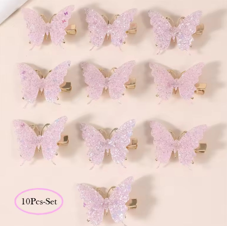 🌸🌸 BABY GIRLS CLOTHING - Special Price- Tyler butterfly Clips x 10