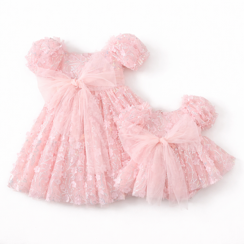 Baby Girls Clothing- Margarett sequin appliqué Romper