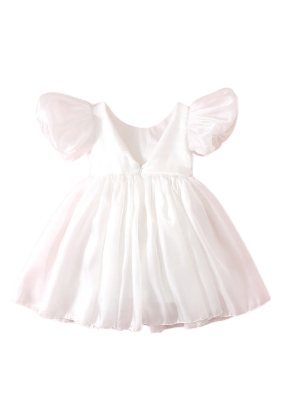 Carolina Organza Dress- White