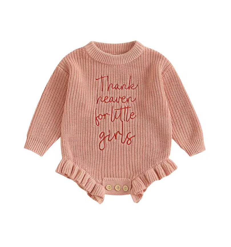 Thank Heaven cotton Romper - Pink