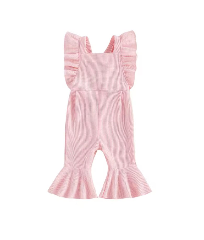 Abbie cotton ribbed playsuit