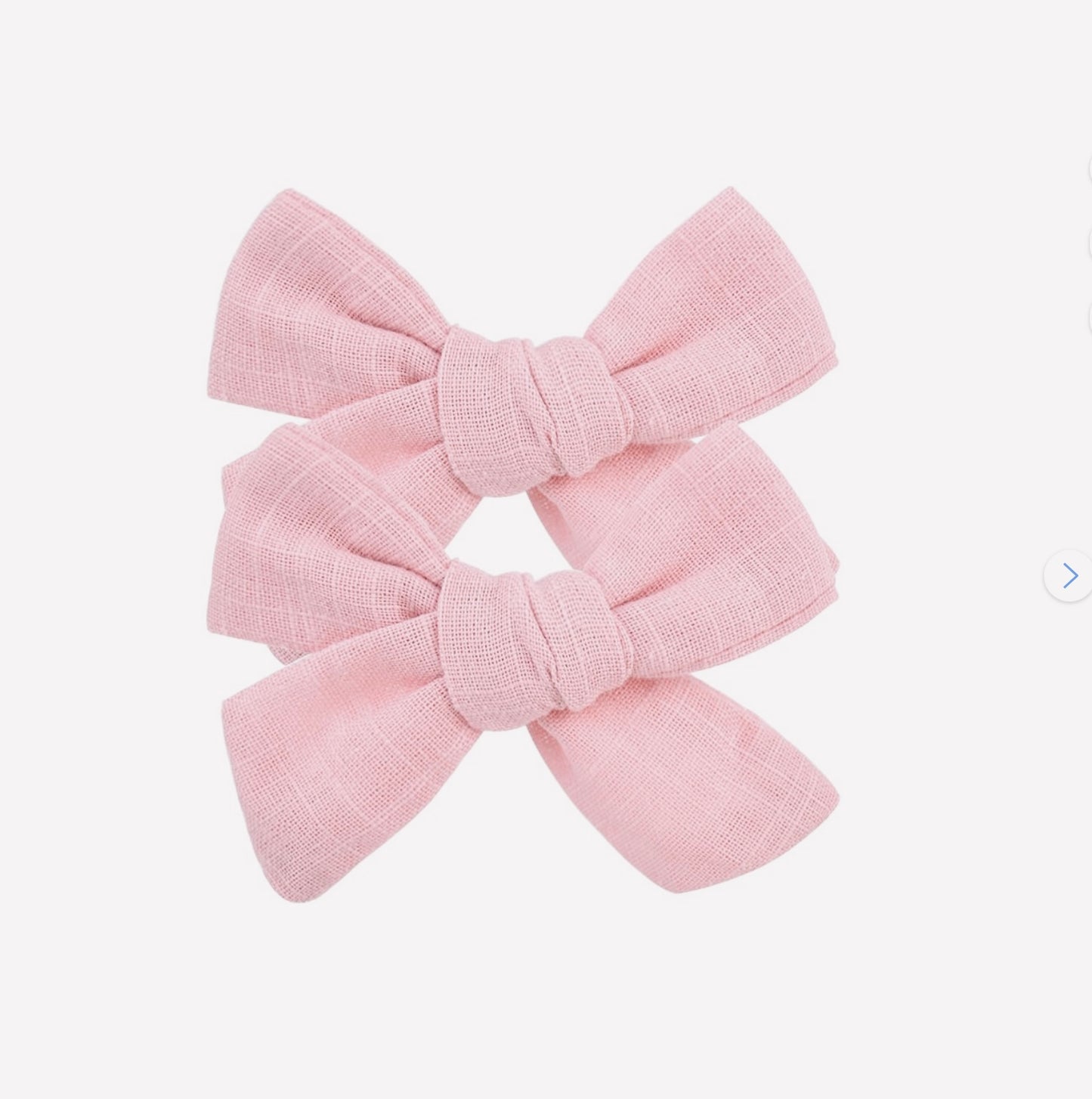 Ivy - linen Bow Clips - set 2