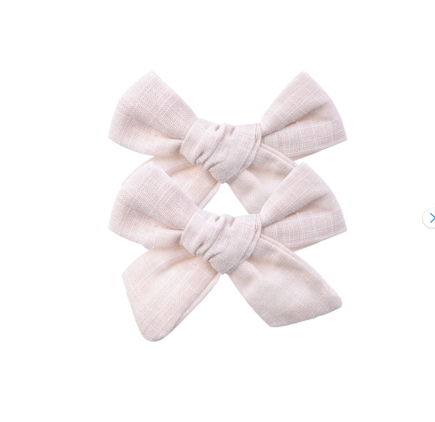 Ivy - linen Bow Clips - set 2
