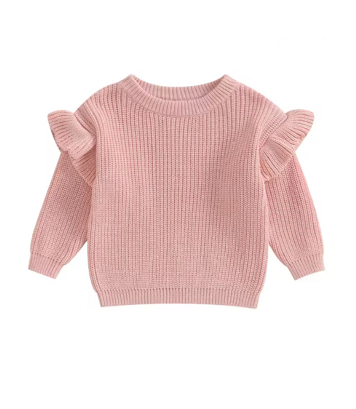 Flutter cotton Jumper- Pink