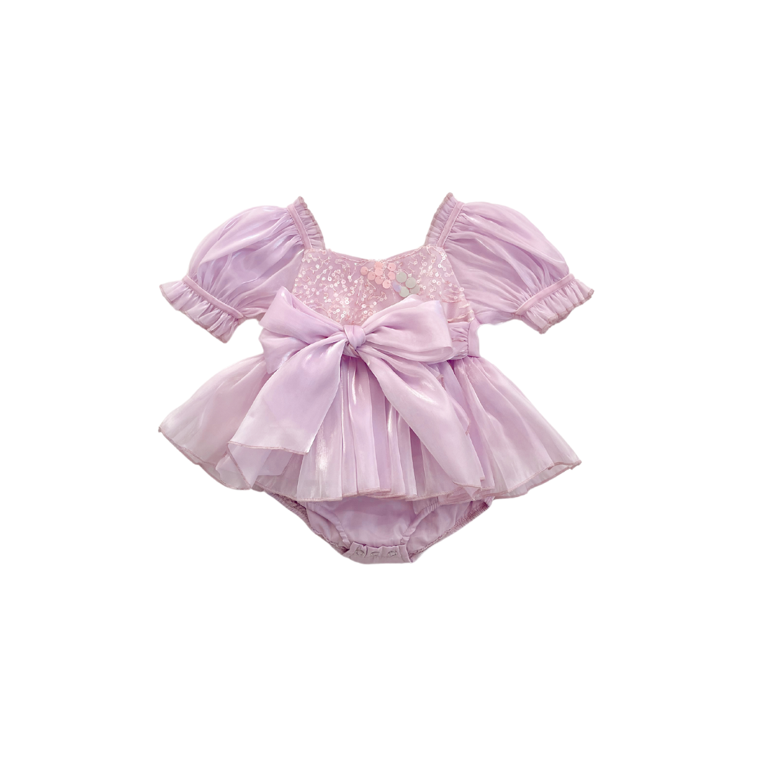Annabelle - mermaid sequined Romper - Lavender
