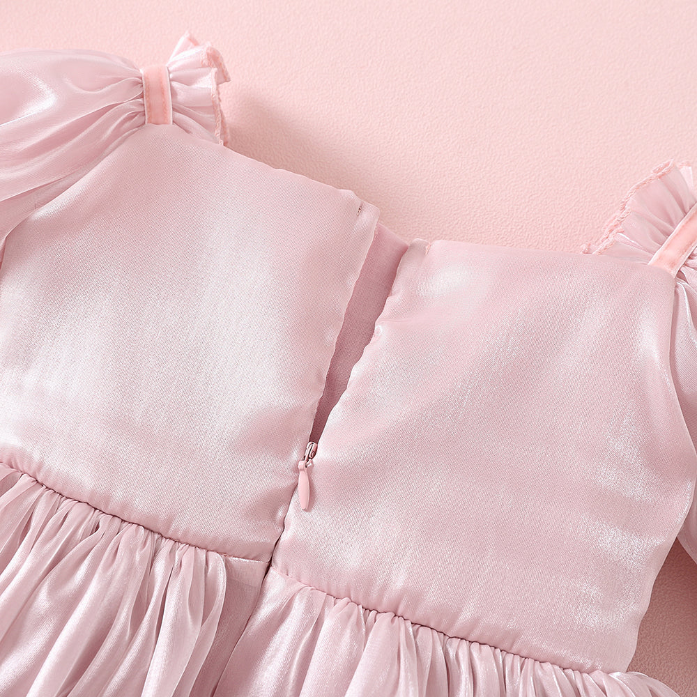 Annabelle - mermaid sequined Romper-Dusty Pink