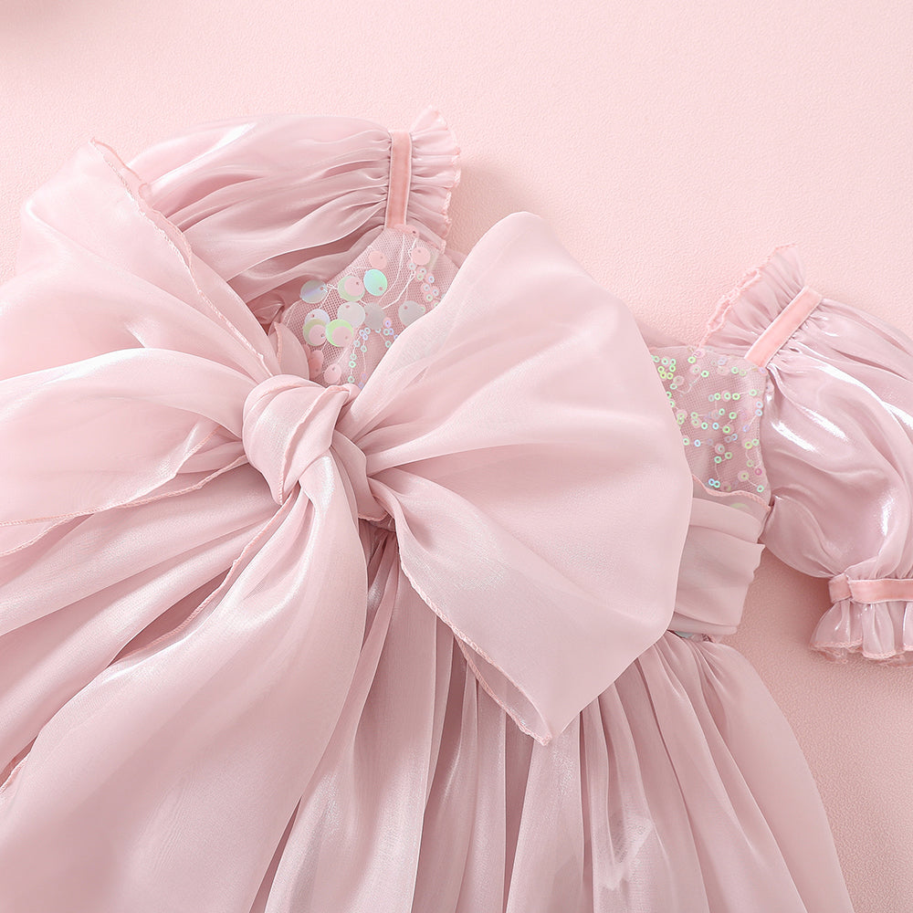 Annabelle - mermaid sequined Romper-Dusty Pink