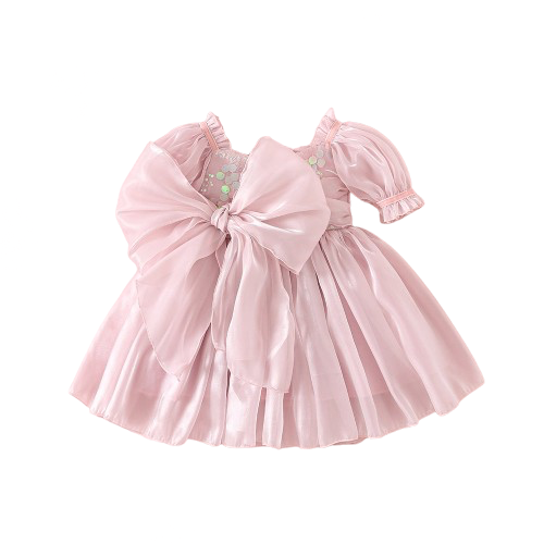 Annabelle - mermaid sequined Dress- Dusty Pink