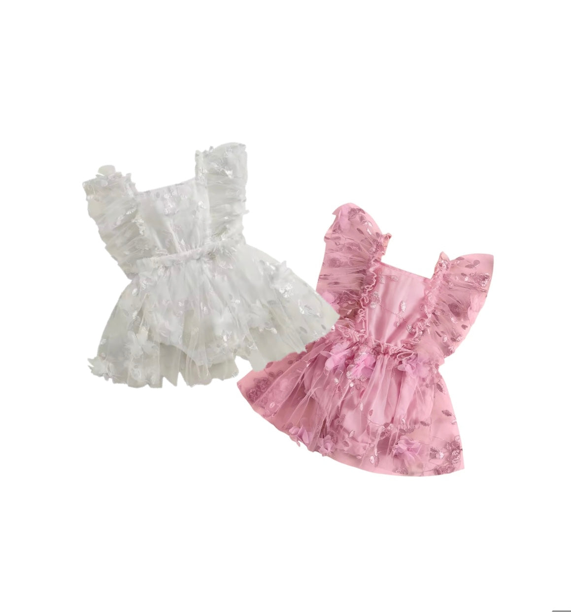 CLEARANCE- Flower Flutter Romper