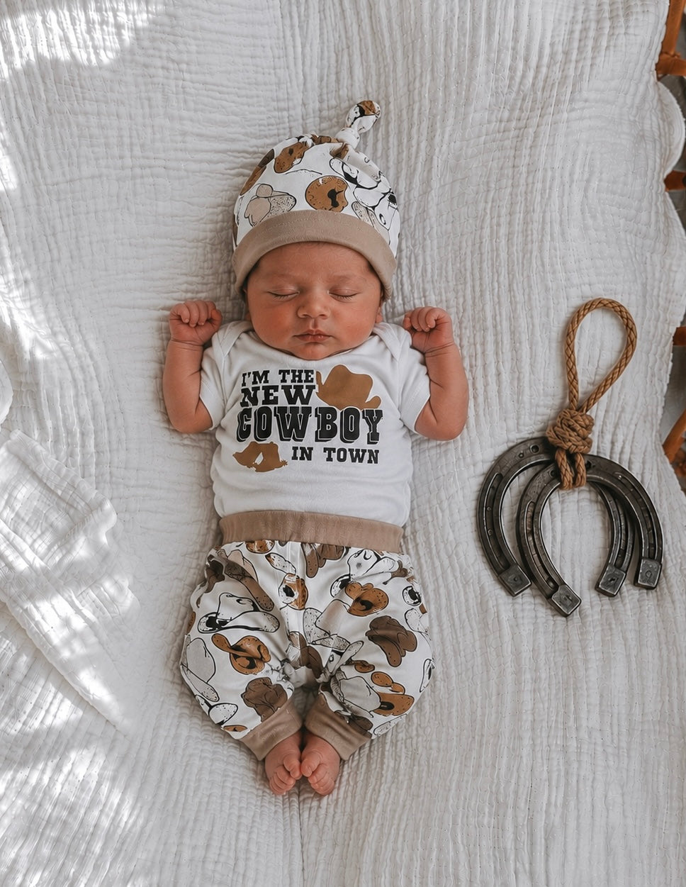 New Cowboy in town cotton Set