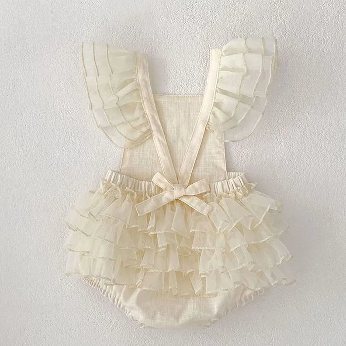 Bethie- layered ruffle Romper