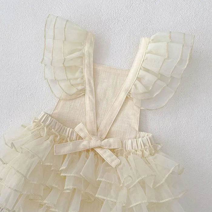 Bethie- layered ruffle Romper