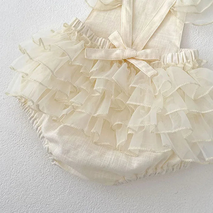 Bethie- layered ruffle Romper
