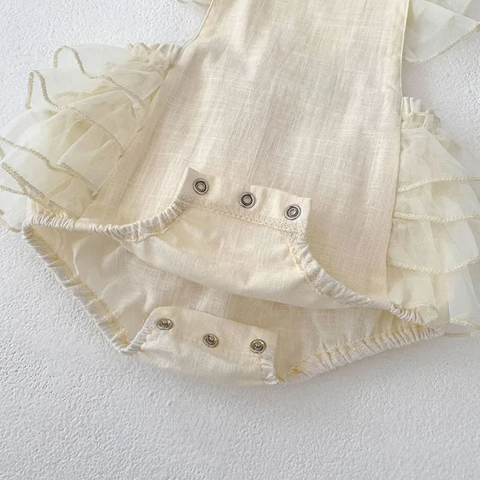 Bethie- layered ruffle Romper