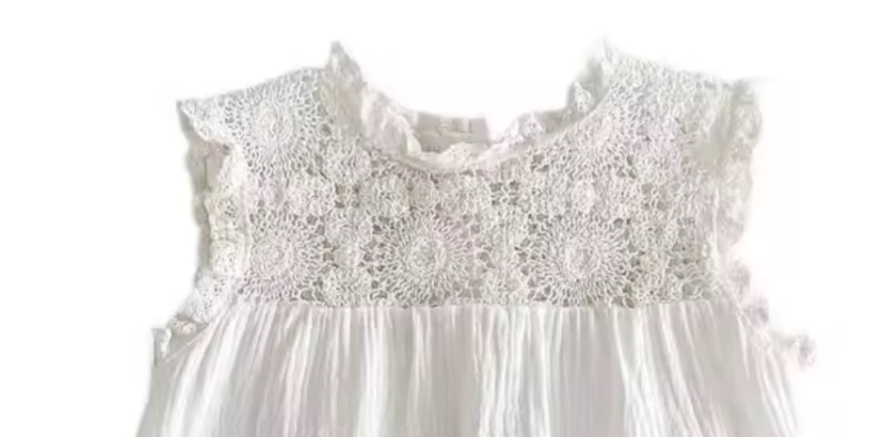 Samantha - crotchet cotton Romper