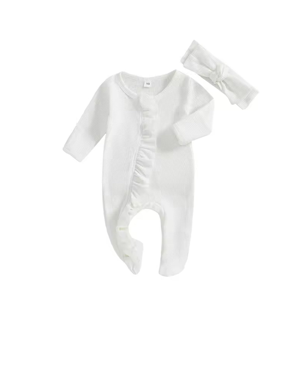 Kayla ruffle cotton Romper Set