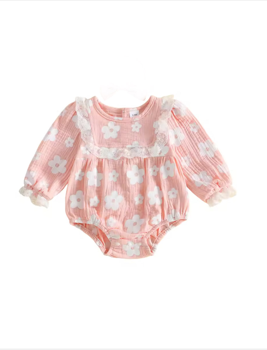 Faith floral cotton Romper