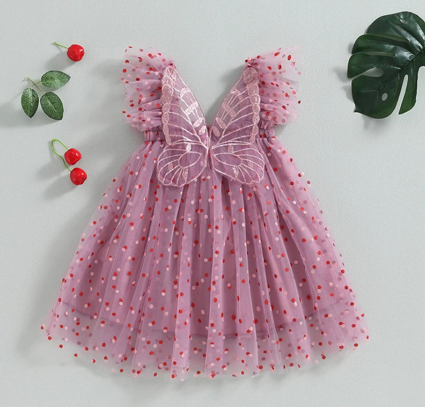 Cassie  - wing tulle dress