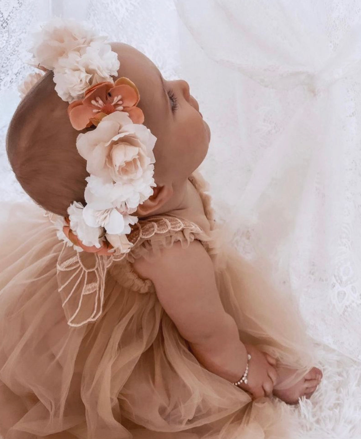 Melody whimsical flower crown