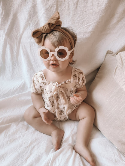 Baby girl cotton romper . Baby Boho Brand 