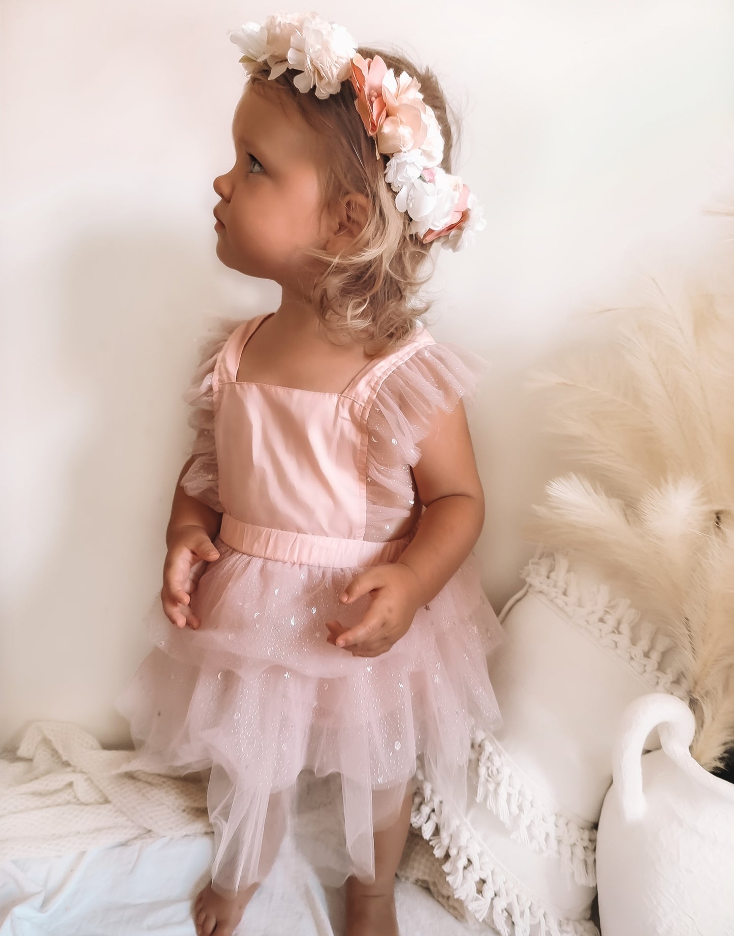 Sara - tulle Romper Dress