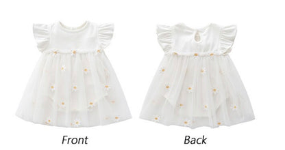 Clementine- Daisy  Romper Dress- 🌼Free headband🌼
