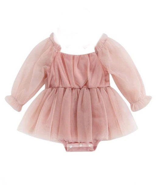 CLEARANCE- Claire tulle Playsuit