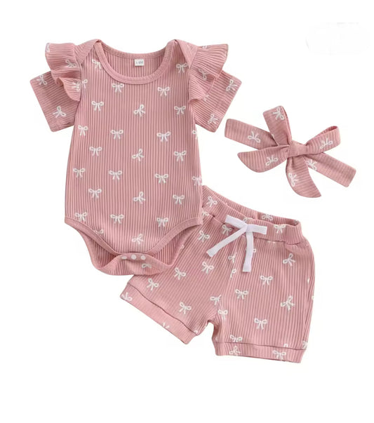 CLEARANCE- Bow print Set (Copy)