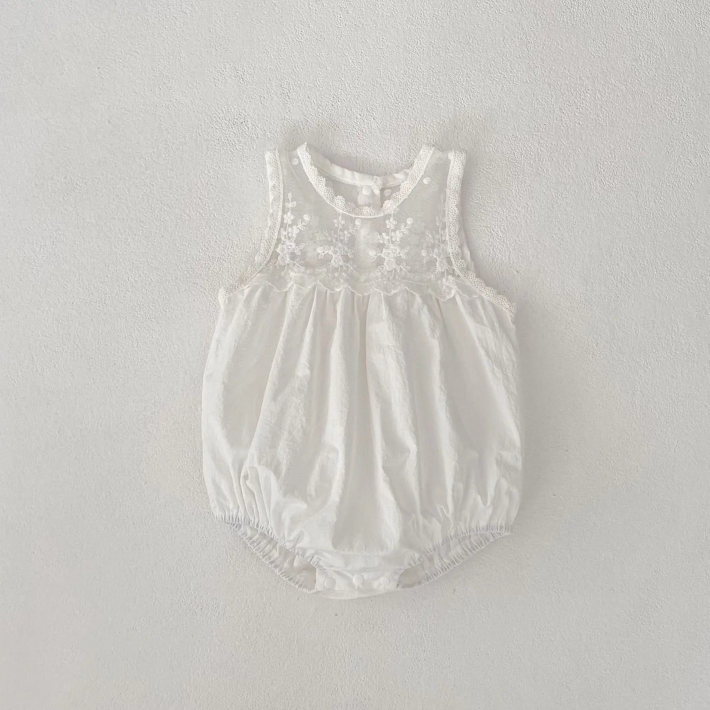 CLEARANCE- Angela white Romper