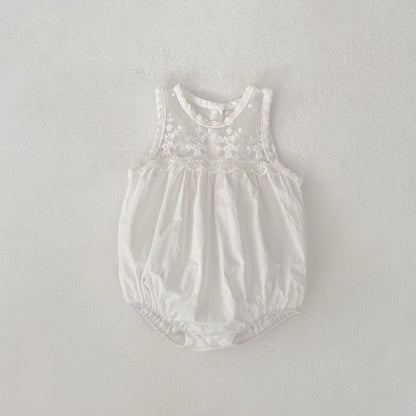 CLEARANCE- Angela white Romper