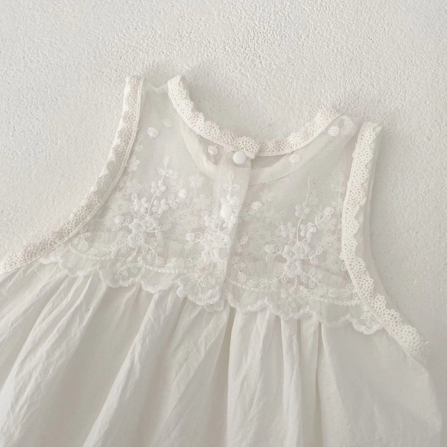 CLEARANCE- Angela white Romper