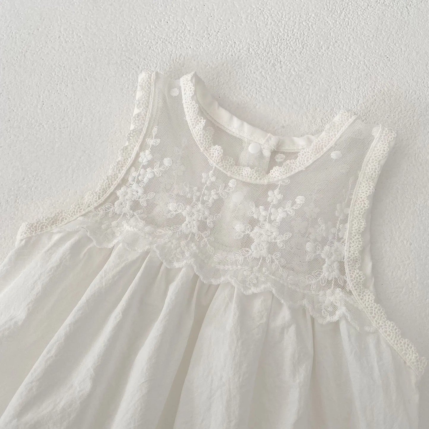CLEARANCE- Angela white Romper