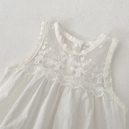 CLEARANCE- Angela white Romper