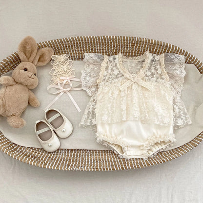 CLEARANCE - Lizzie Lace Romper