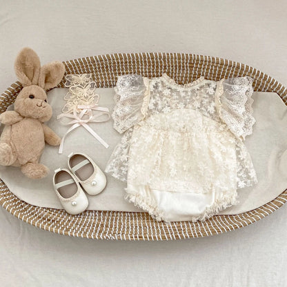CLEARANCE - Lizzie Lace Romper