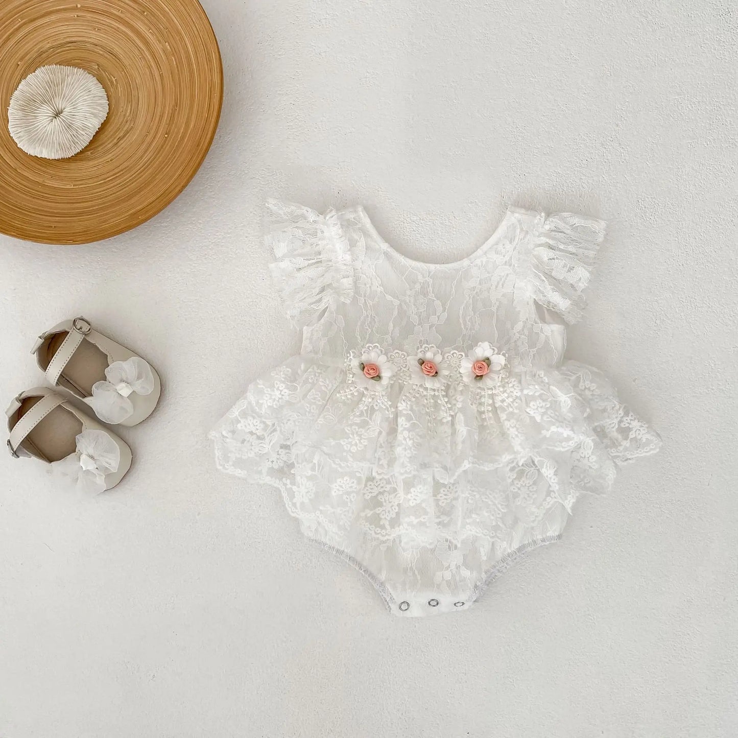 CLEARANCE - Viviannah Lace Romper