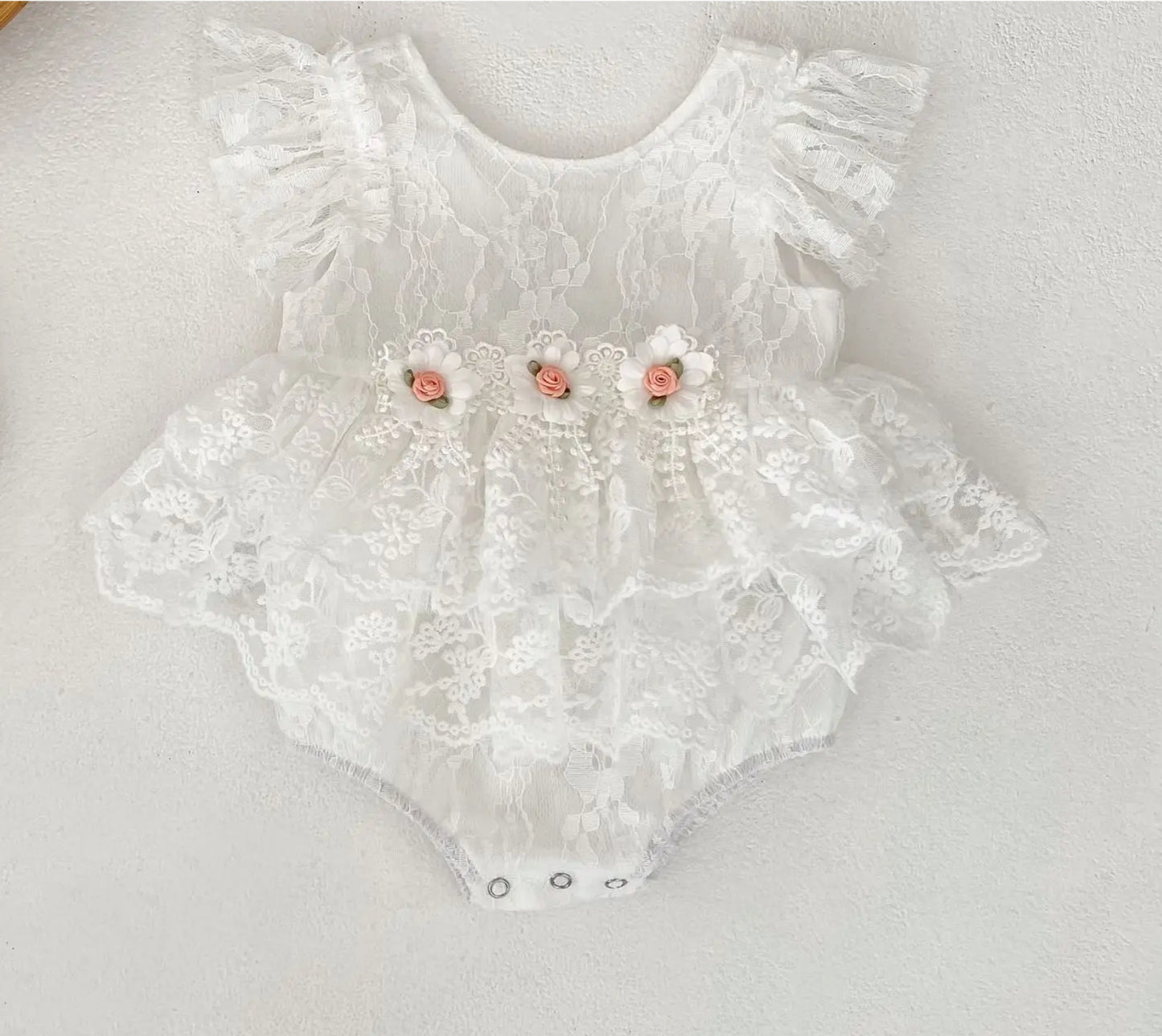 CLEARANCE - Viviannah Lace Romper
