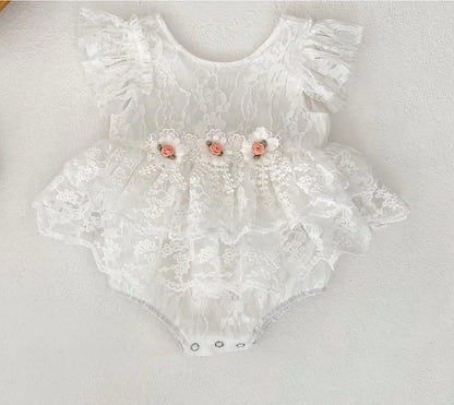 CLEARANCE - Viviannah Lace Romper
