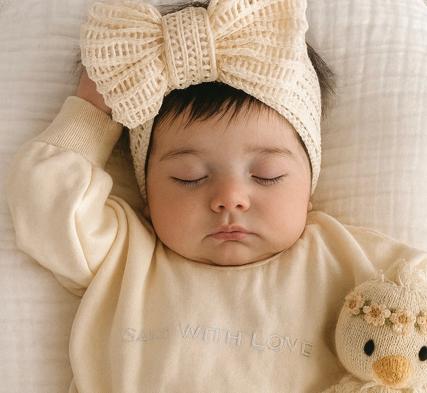 Holly - oversized Headband - Beige