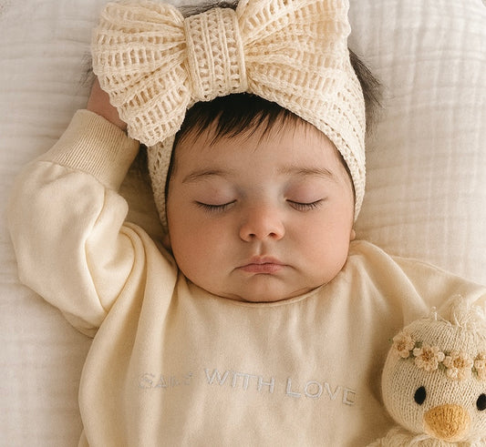 Holly - oversized Headband - Beige